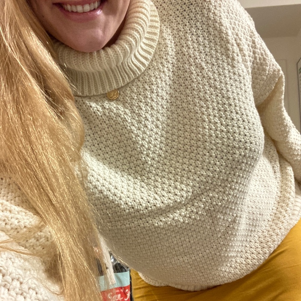 Cream sweater